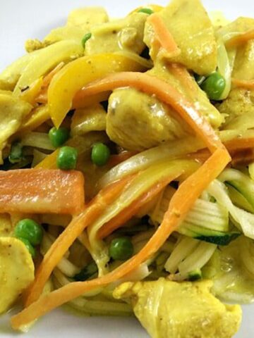 billede med kylling i karry