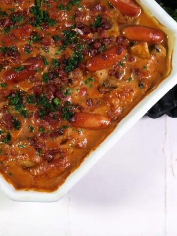 billede med mørbrad i fad