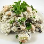 blomkaalsrisotto_1 Blomkålsrisotto med rejer og champignon
