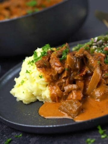 Billede af Bøf Stroganoff.