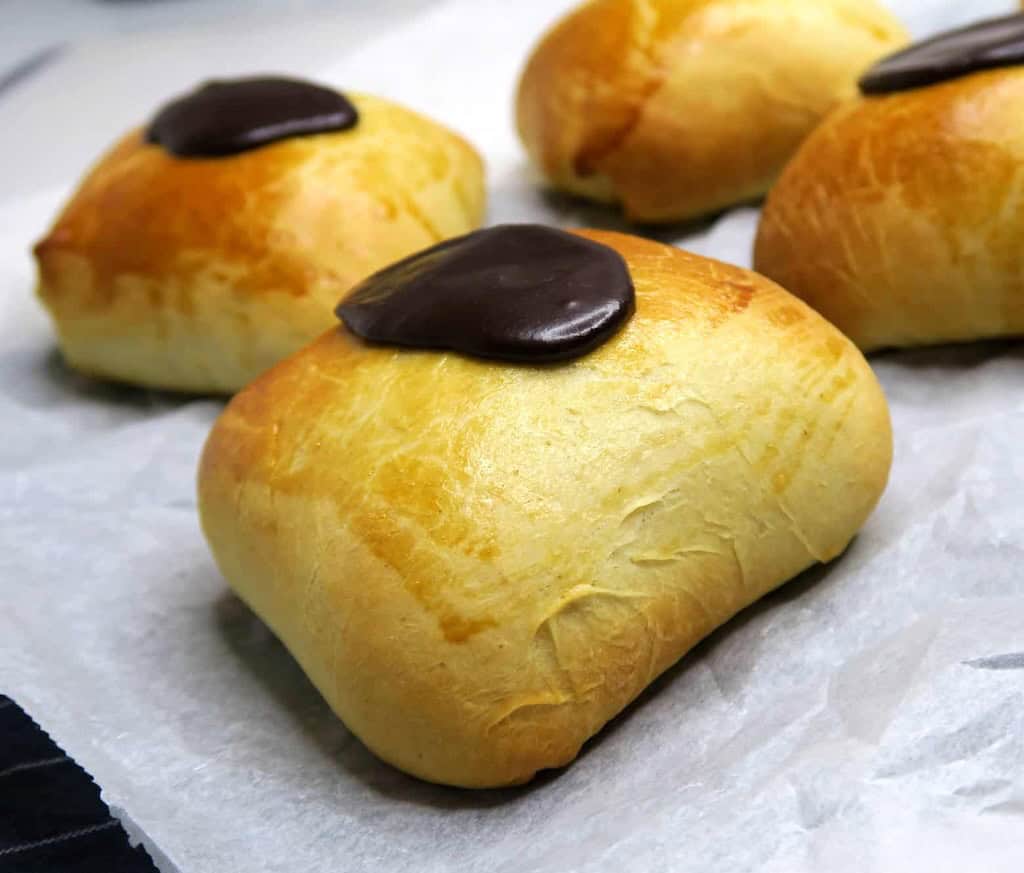 Billede af gammeldags fastelavnsboller.