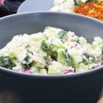 agurkesalat-med-hytteost Agurkesalat med hytteost