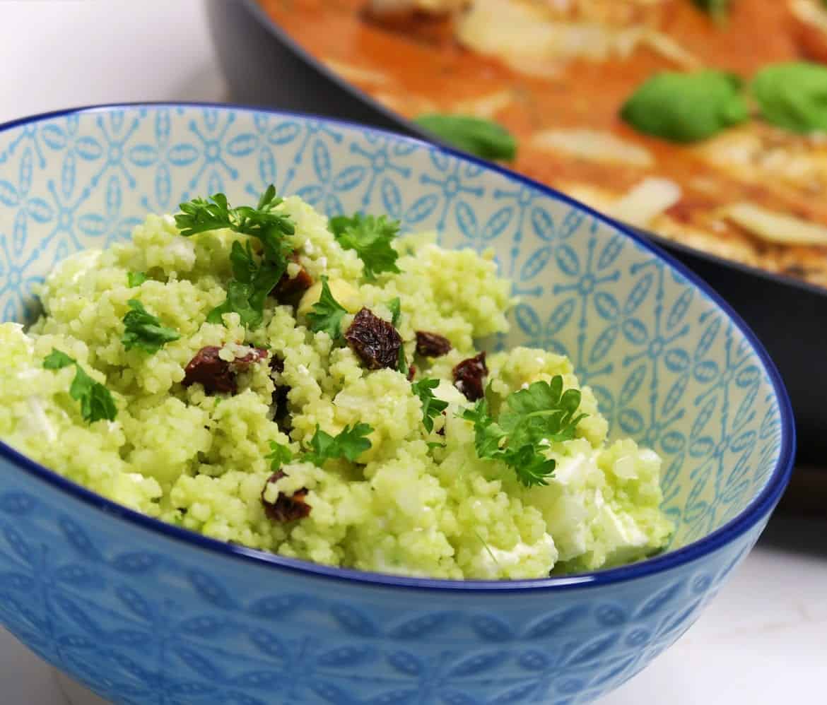 Couscous med feta og avocado lækkert og enkelt tilbehør Baregomad.dk