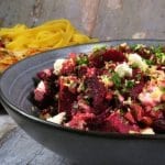 rødbedesalat med feta og mandler (2) Rødbedesalat med feta og mandler