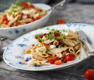 Pastasalat med bacon