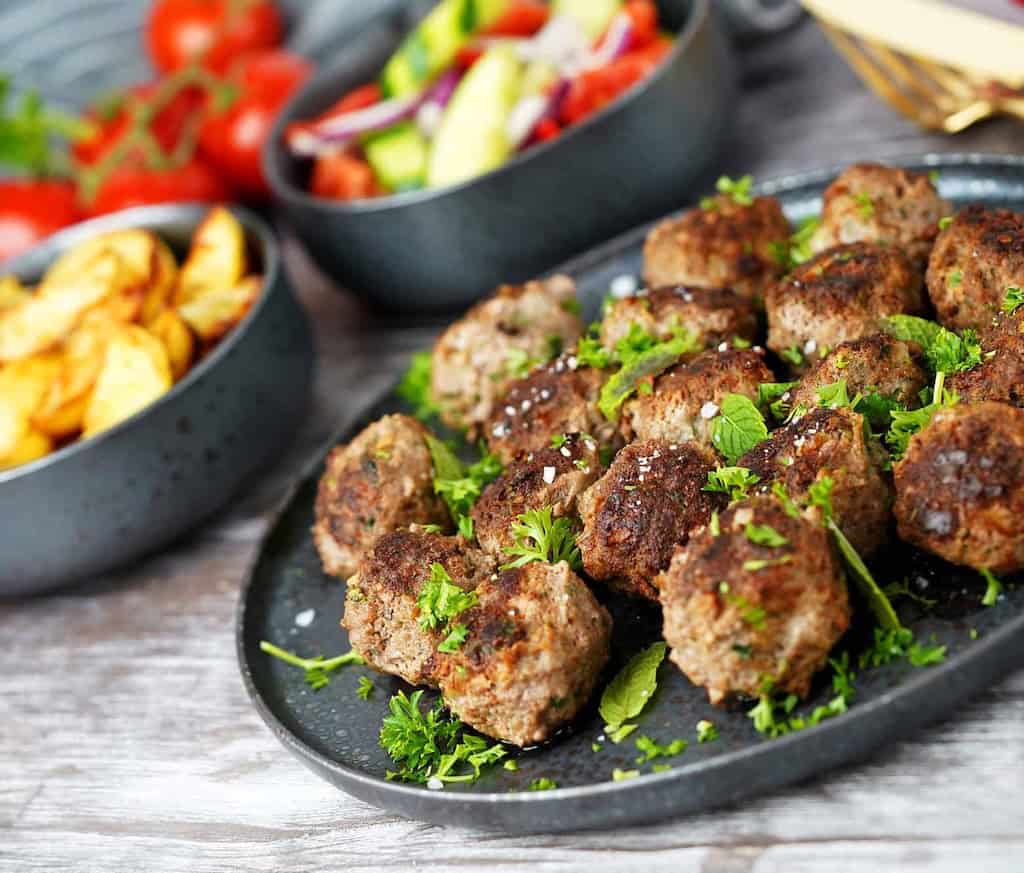 Billede af græske frikadeller.