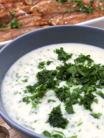 billede med persillesovs