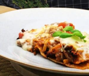 Billede af lasagne.