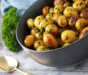 smørstegte kartofler