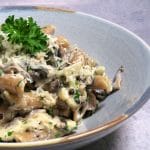 pasta med blomkaal og champignon Pasta i mascarpone med blomkål og champignon