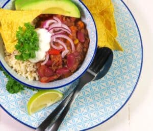 Billede af chili sin carne.