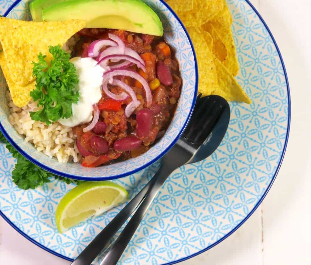 Billede af chili sin carne.