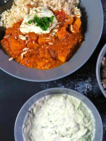 billede med indisk dahl