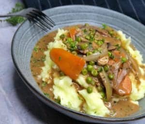 Vegansk svampe bourguignon