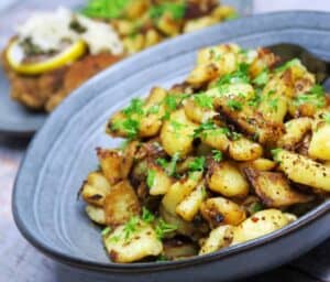 brasede kartofler med smør
