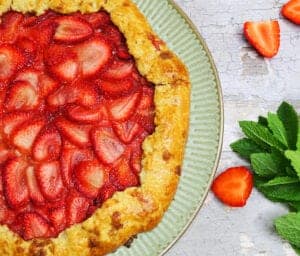 Jordbær galette