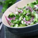 agurkesalat-mynte Agurkesalat med mynte
