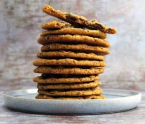 billede med chocolate chip cookies