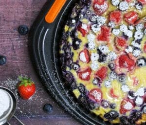 Clafoutis med friske bær