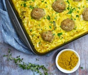 Boller i karry i ovn