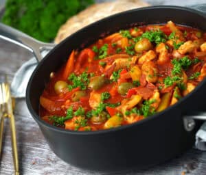 Spansk chorizo-gryde