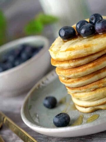 Billede af amerikanske pandekager.