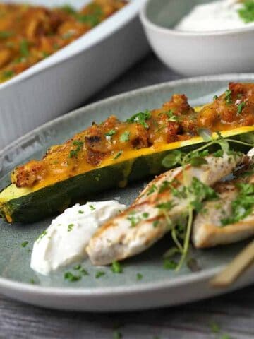 billede med fyldte squash