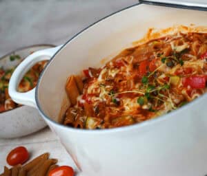 Vegetarisk one pot pasta