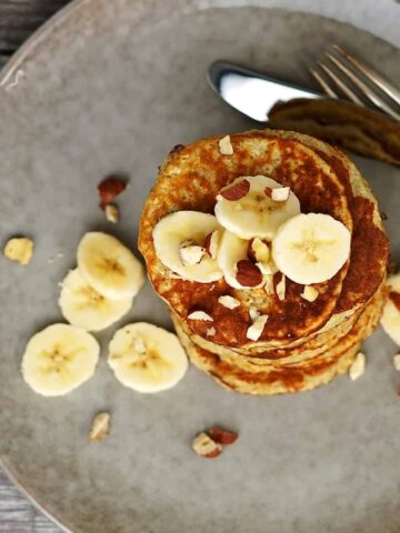 Billede af bananpandekager.