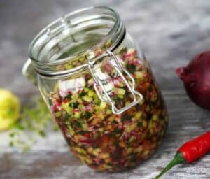 hjemmelavet agurkerelish