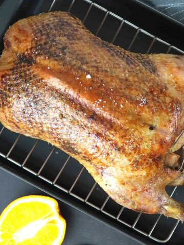 billede med andesteg og stegt and