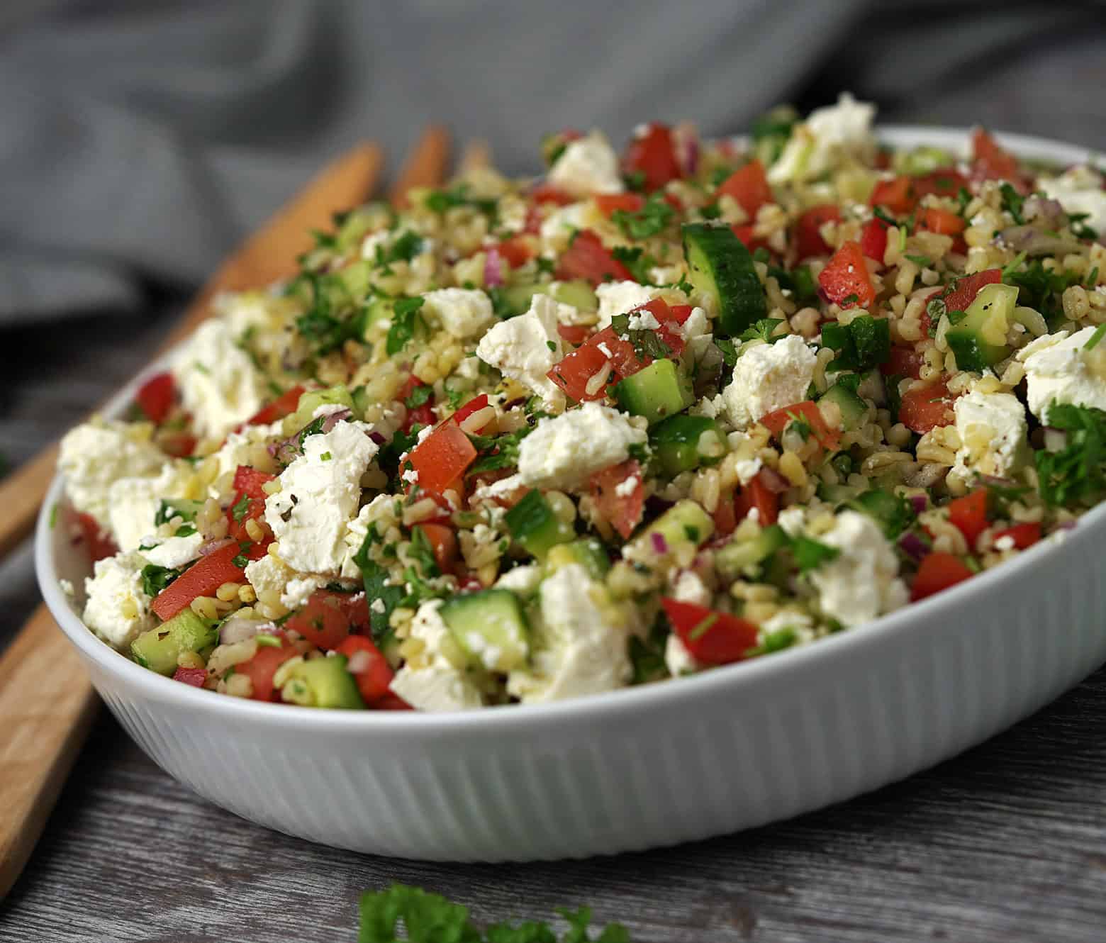 Græsk bulgursalat Græsk bulgursalat