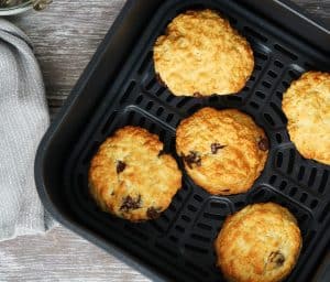 Chokoladescones i airfryer
