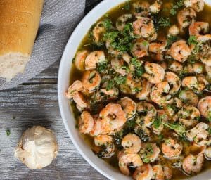 Gambas al ajillo i airfryer