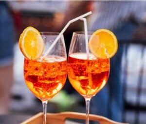 billede med aperol spritz